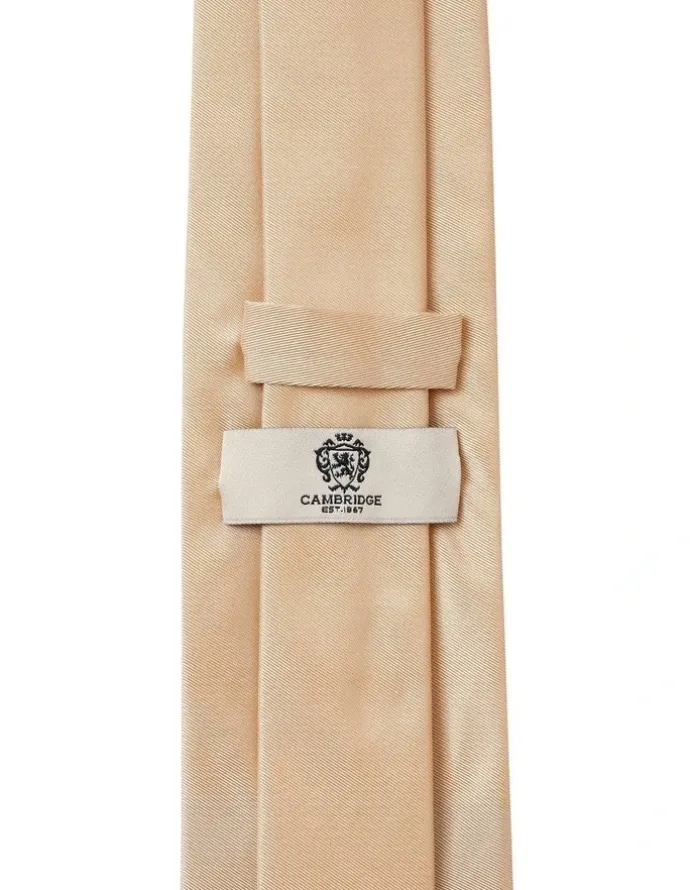 Cambridge Formal Silk Tie in Gold