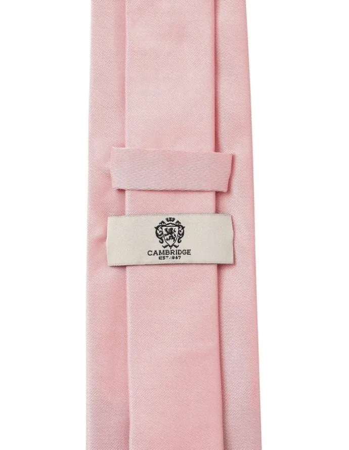 Cambridge Formal Silk Tie in Blush