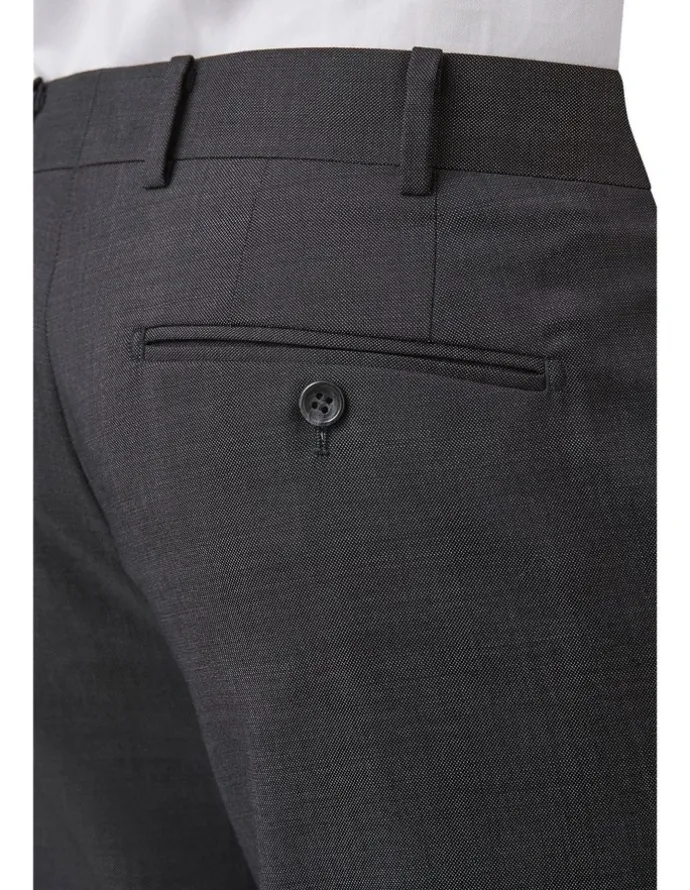 Cambridge Interceptor Modern Fit Trouser In Charcoal