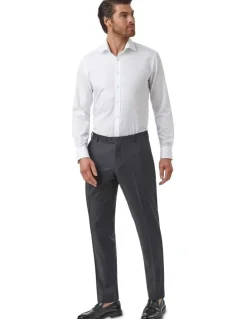 Cambridge Mitcham Modern Fit Trouser In Charcoal