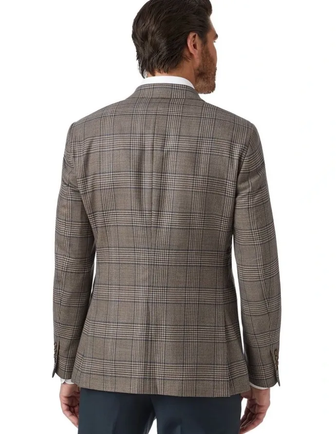 Cambridge Stanmore Modern Fit Sports Jacket in Coffee
