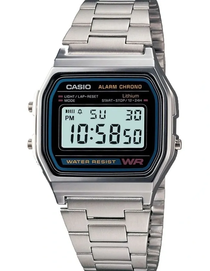 Casio A158WA 1 Silver Stainless Steel Digital Watch
