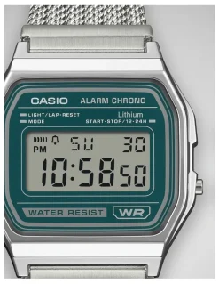 Casio A158Wem-3D Watch in Silver