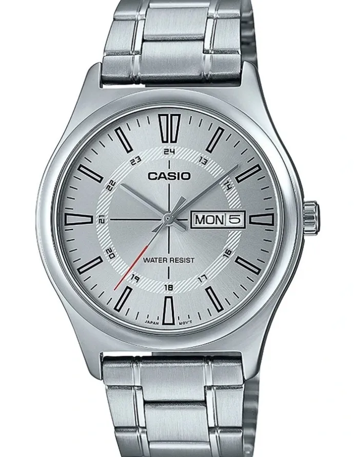 Casio Stainless Steel Watch in Silver/White