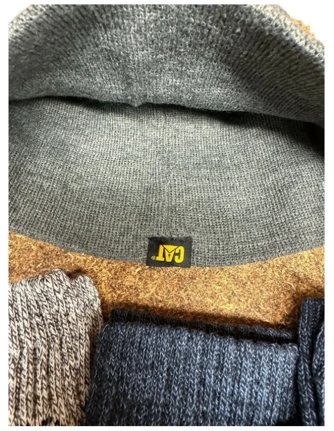 Caterpillar Beanie & Socks Bundle Pack 6 Piece in Multicolour
