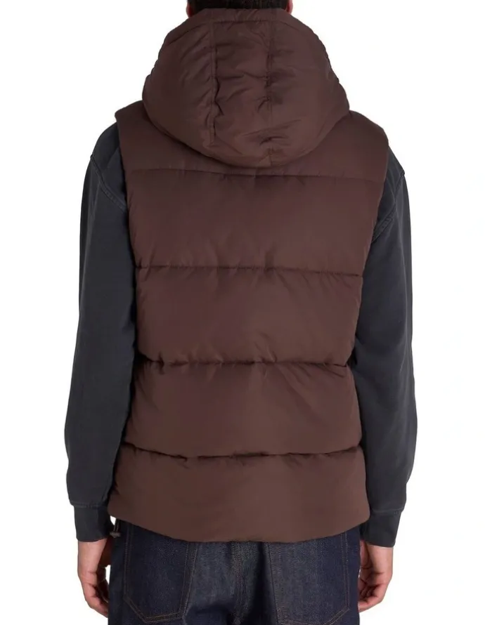 Champion Rochester Puffer Vest in Brown