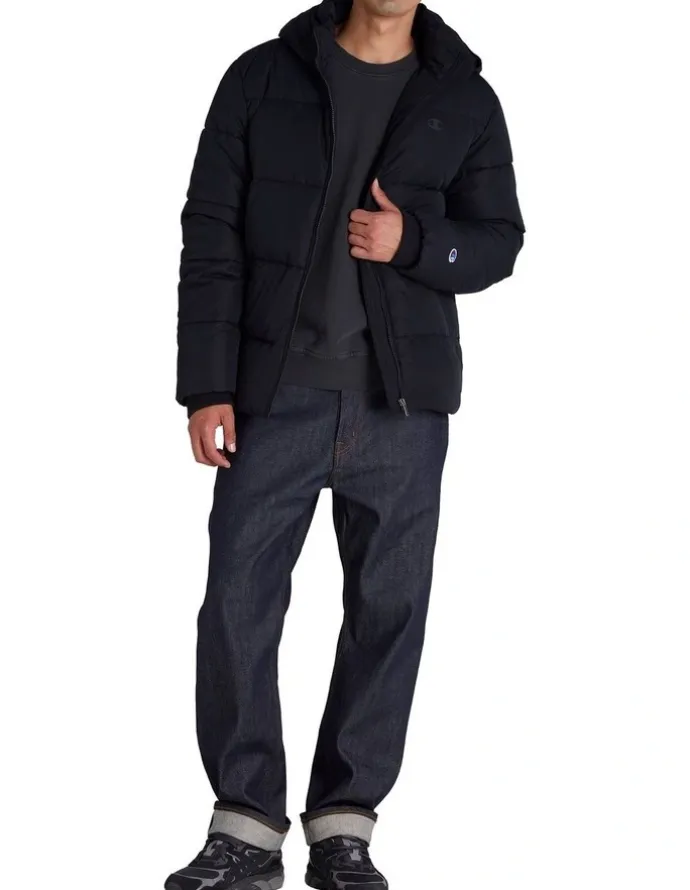 Champion Rochester Puffer Jacket in Black