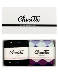 Chusette Men's Socks Gift Pack. Patterned Fashion Style