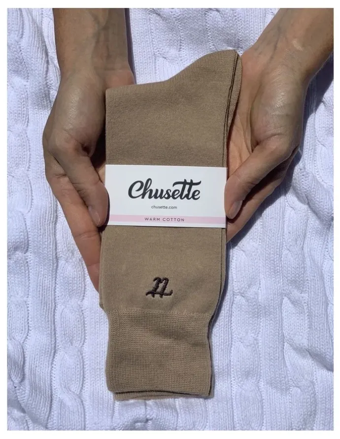 Chusette Men's Socks in Nude 10 Pack
