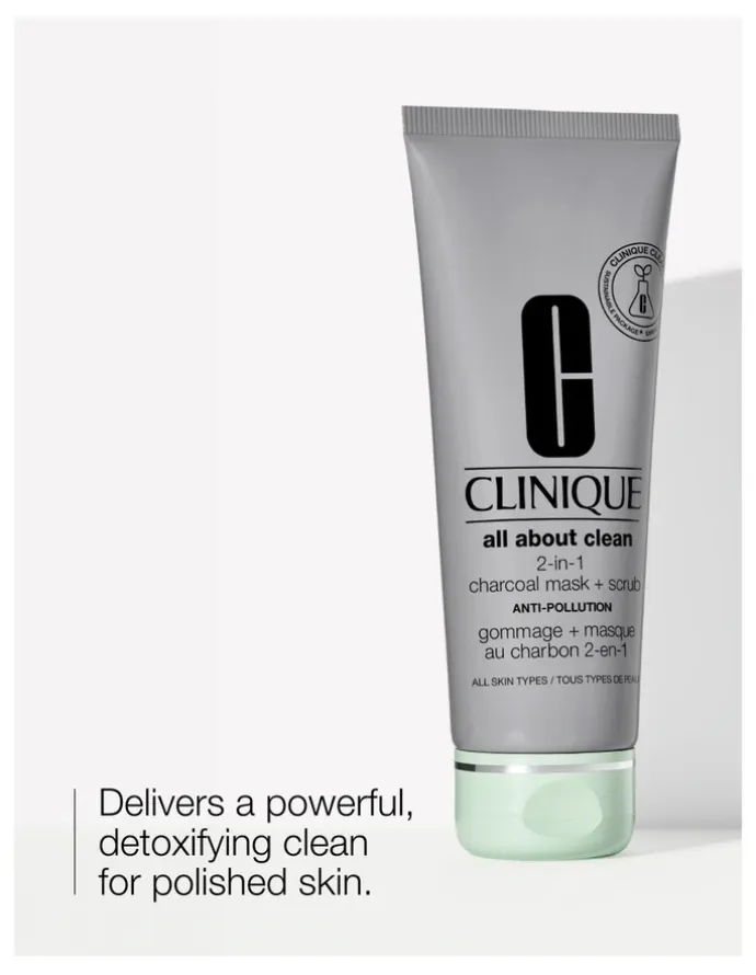 Clinique All About Clean 2-in-1 Charcoal 100ml Mask + Scrub
