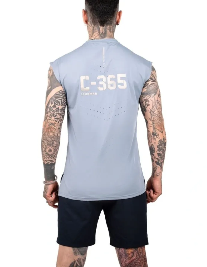 Clubman C-365 Flex Singlet in Haze Blue