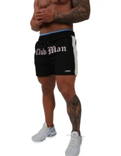 Clubman Midnight Blossom Shorts in Black