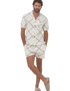 Coast Clothing Co Brussels Button Thru Pyjama in Brown