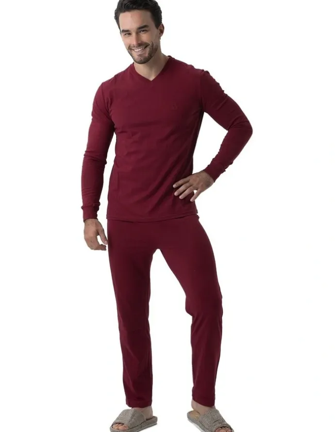 Coast Clothing Co Essential Knit Pyjama Set in Raspberry