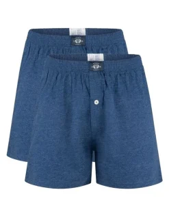 Coast Clothing Co Knit Boxers 2 Pack in Navy Iris