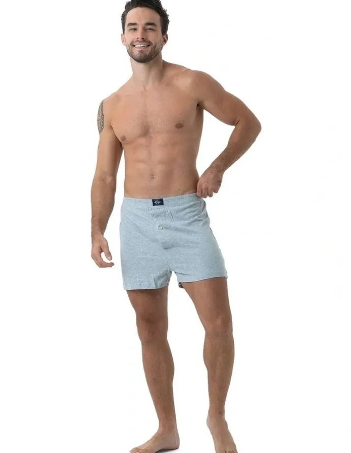Coast Clothing Co Knit Boxers 2 Pack in Grey