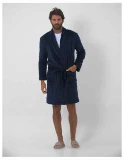 Coast Clothing Co Oslo Dressing Gown in Navy