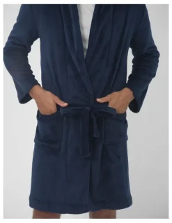 Coast Clothing Co Oslo Dressing Gown in Navy