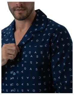 Coast Clothing Co Signature Winter Pyjama Set in Navy