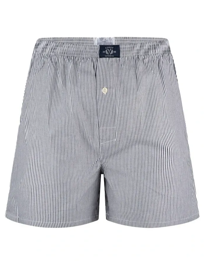 Coast Clothing Co Woven Multi Boxers Two Pack in Blue