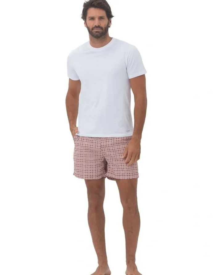 Coast Clothing Co Bombay Weave Swim Shorts in Wine