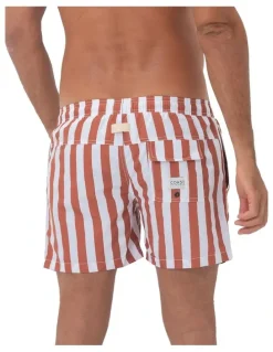 Coast Clothing Co Classic Bombay Mens Swim Shorts in Red