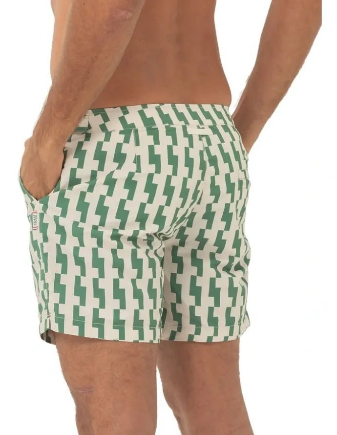 Coast Clothing Co Elm Rock Swim Shorts in Green