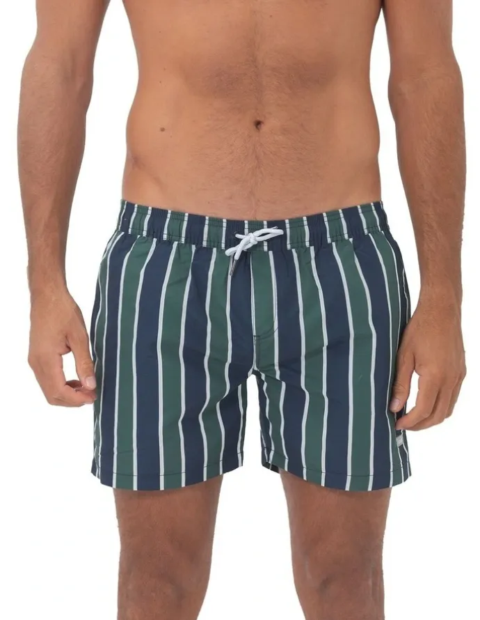 Coast Clothing Co Felix Mens Swim Shorts in Dark Green