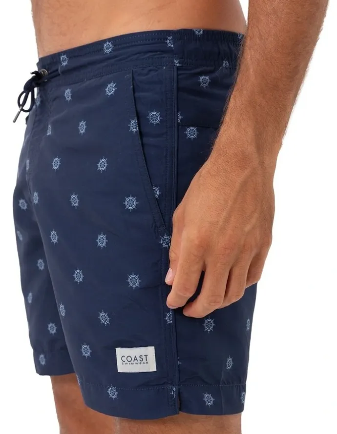 Coast Clothing Co Helms Swim Shorts in Navy