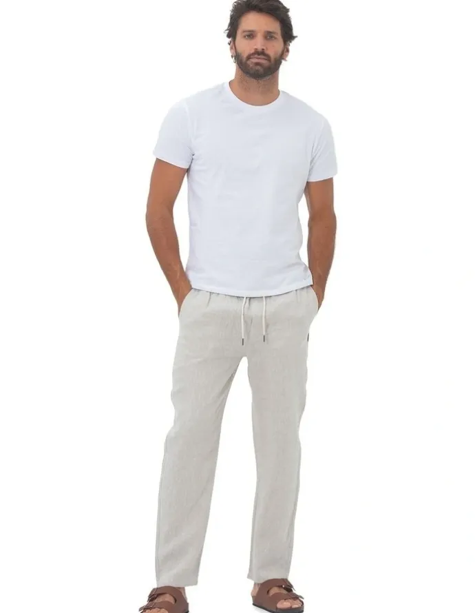 Coast Clothing Co Linen Pants in Sand