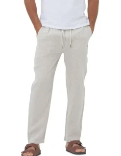 Coast Clothing Co Linen Pants in Sand