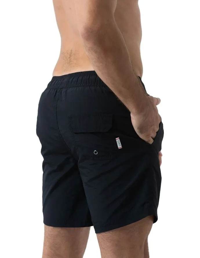 Coast Clothing Co Mens Essential Swim Shorts in Black