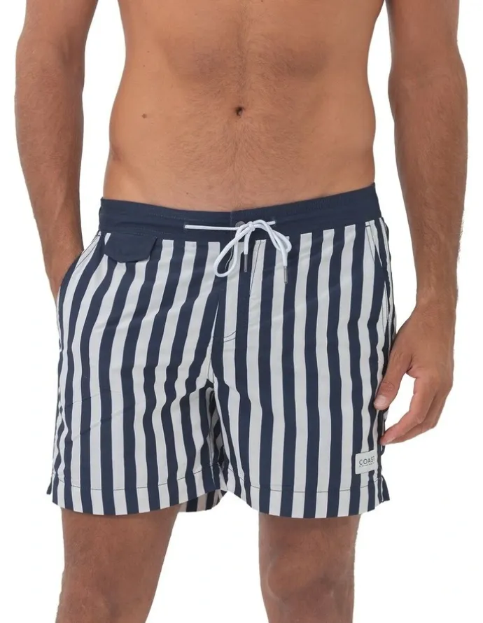 Coast Clothing Co Monaco Premium Swim Shorts in Navy