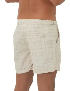 Coast Clothing Co Sandbar Mens Swim Short in Beige