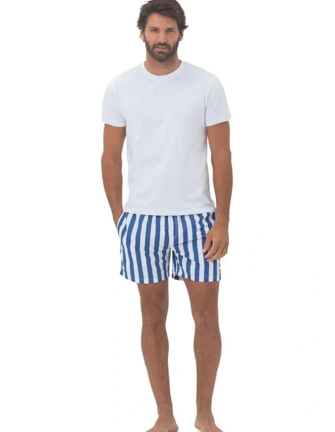 Coast Clothing Co Santorini Mens Swim Shorts in Blue