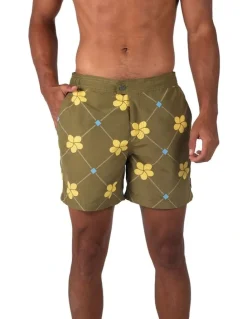 Coast Clothing Co Sydney Boardshorts in Olive