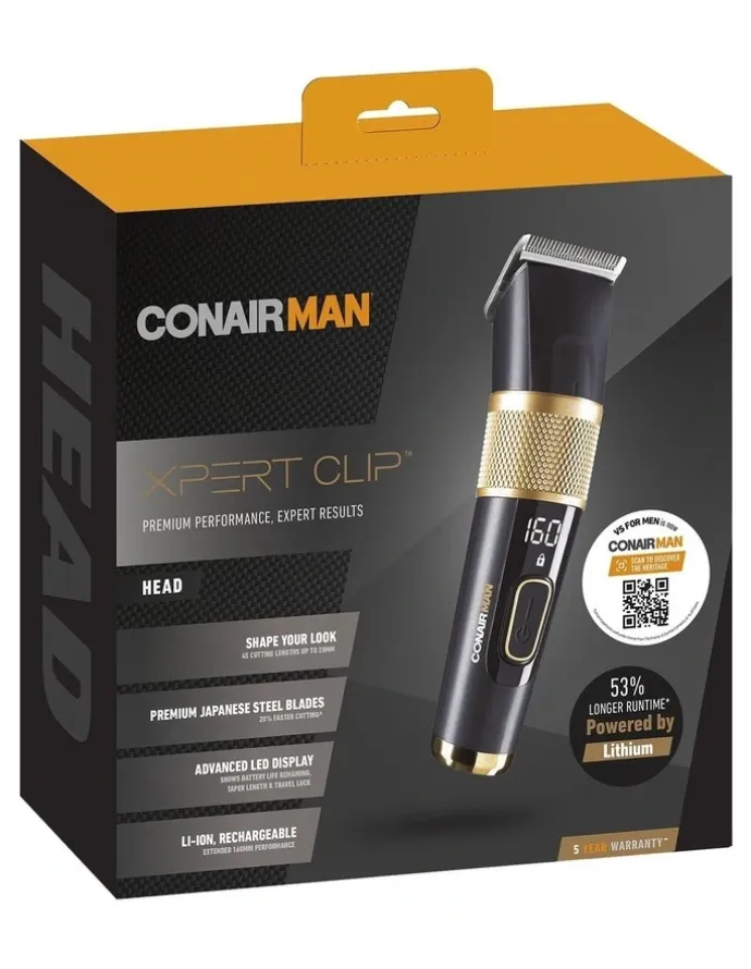 ConairMan The XPERT Clip Hair Clipper Kit In Blue/Gold Vsm990A