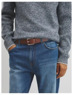 Country Road Bradley Belt in Dark Tan