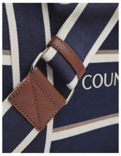 Country Road Country Road Logo Tote in Navy Stripe