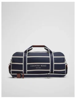 Country Road Country Road Logo Tote in Navy Stripe