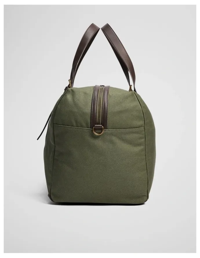 Country Road Hudson Cotton Duffle Bag in Moss Green