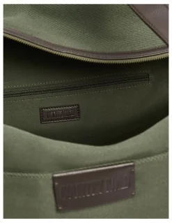 Country Road Hudson Cotton Duffle Bag in Moss Green