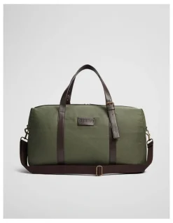 Country Road Hudson Cotton Duffle Bag in Moss Green