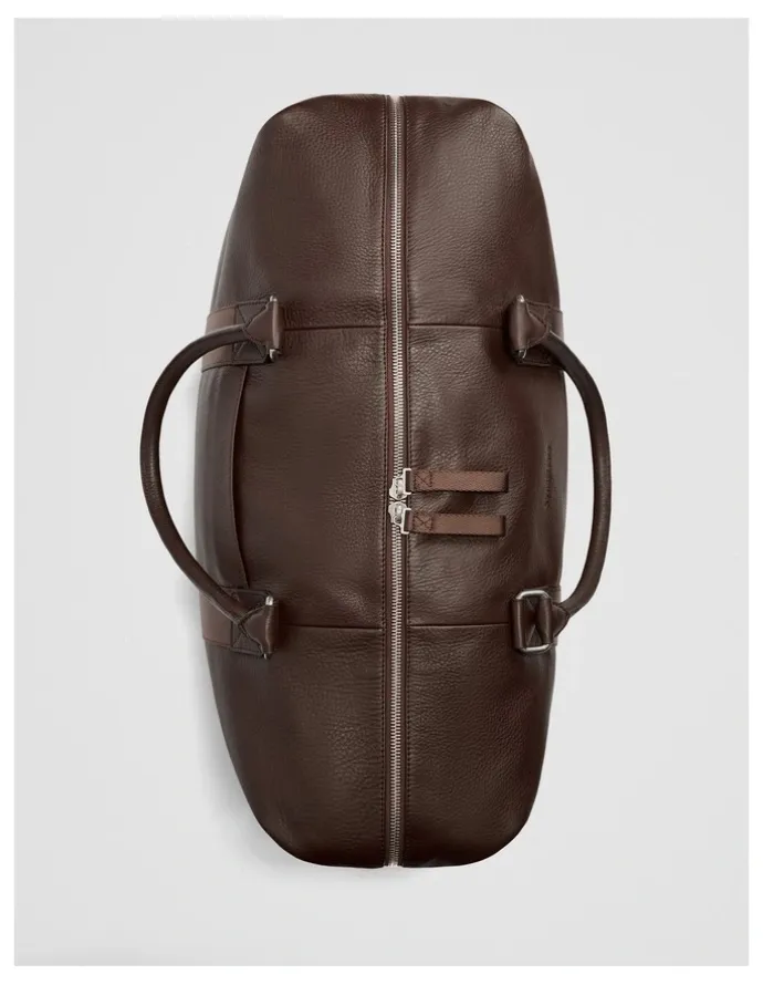 Country Road Leather Weekender in Chocolate