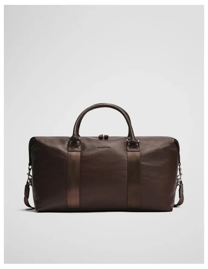 Country Road Leather Weekender in Chocolate