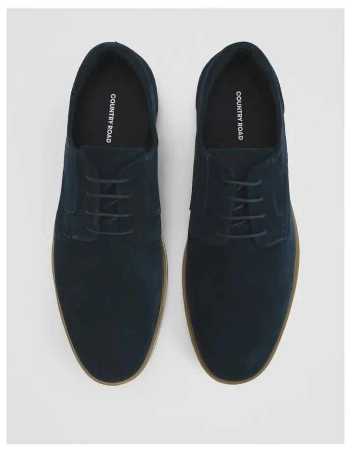 Country Road Wesley Derby Shoes in Navy