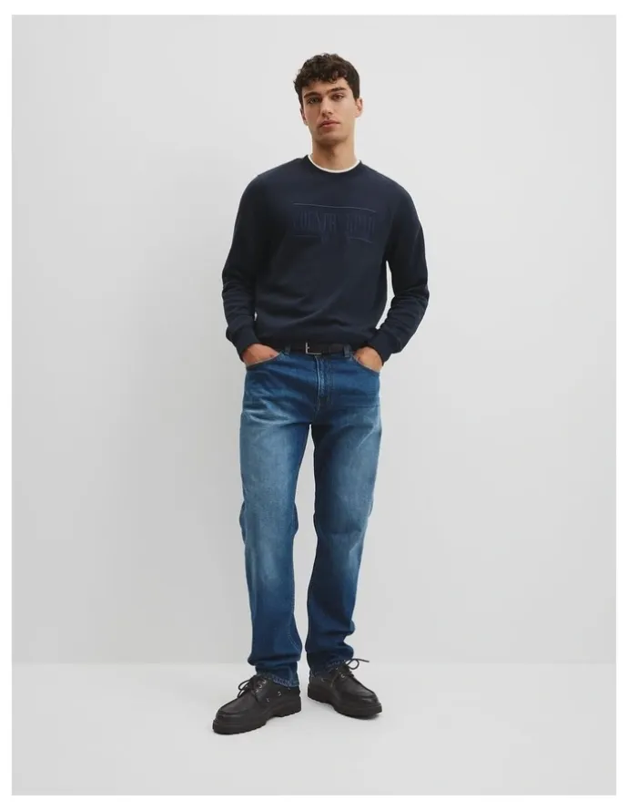Country Road Australian Cotton Heritage Sweat in Navy