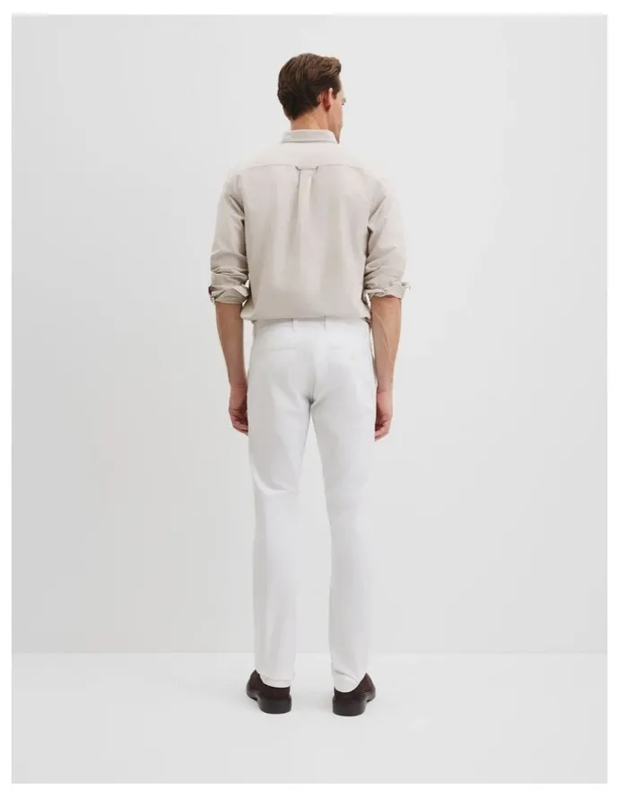 Country Road Australian Cotton Slim Fit Stretch Chino in White