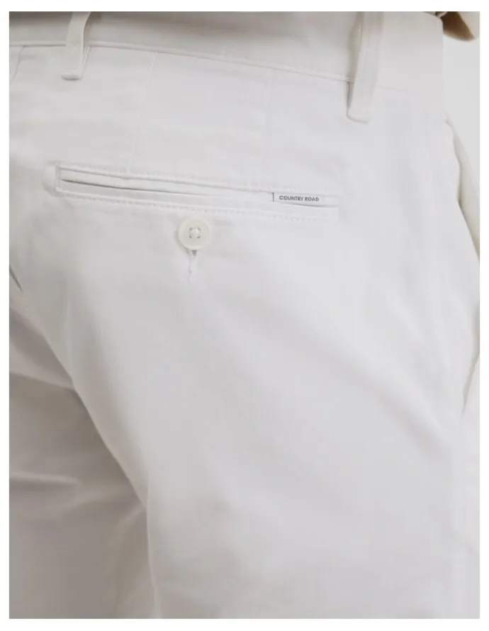 Country Road Australian Cotton Slim Fit Stretch Chino in White