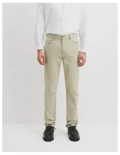 Country Road Australian Cotton Tapered Five Pocket Pant in Ash